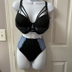 Sexy black and lace bra